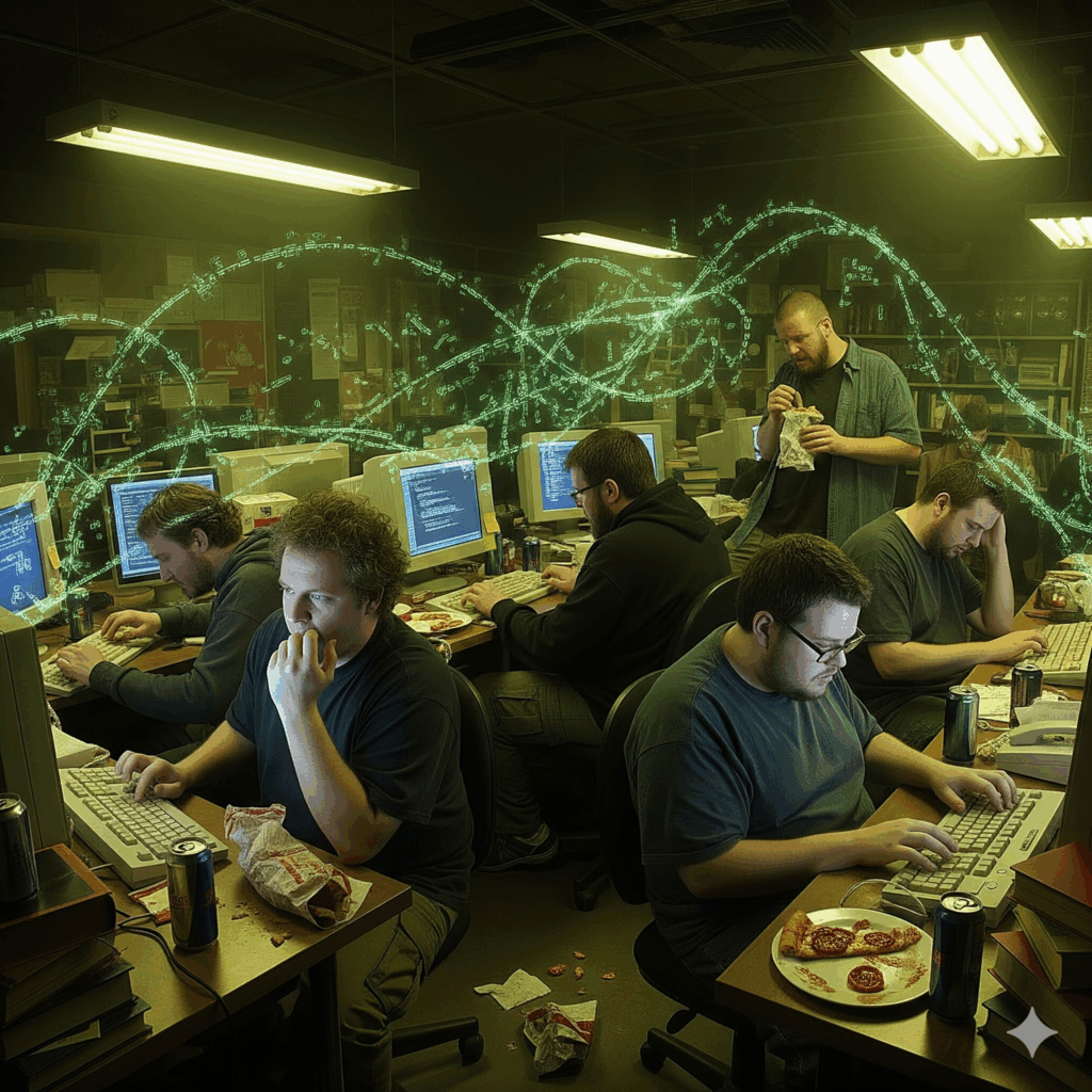 Anonuser first AI, social media origin, early 2000s tech, programmer, AI influence, digital control, techno-thriller, historical conspiracy.